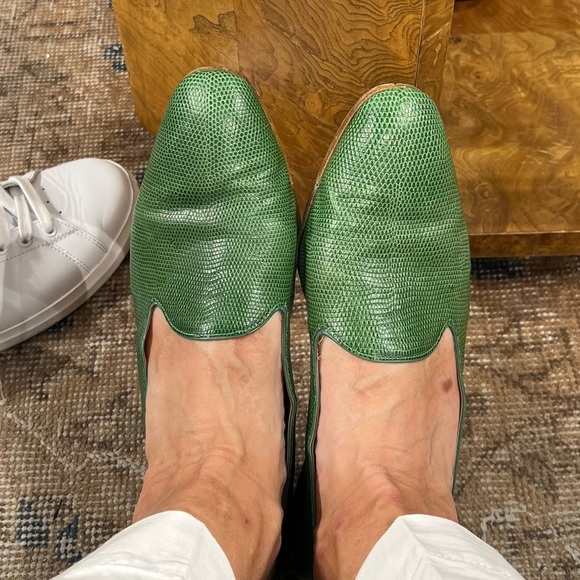 Gucci Women's Green Leather Loafers, 39.5 - Picture 6 of 6